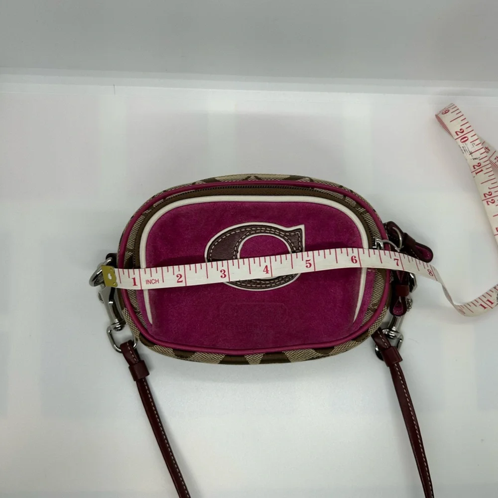 Coach Pink and Brown Crossbody Bag - Picture 3 of 7